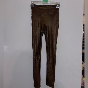 Spanx faux leather leggings size small